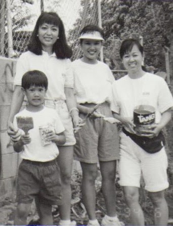 Micah and his family as children